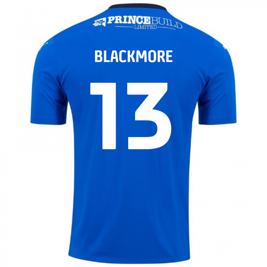 Niño Camiseta Will Blackmore #13 Azul Blanco 1ª Equipación 2024/25 La Camisa Perú