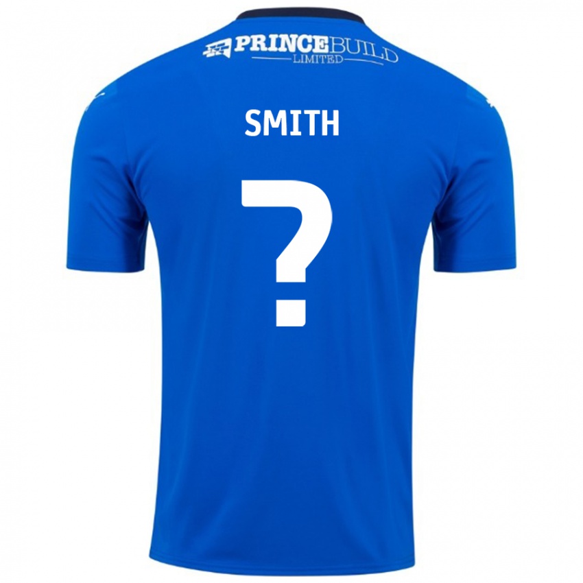 Niño Camiseta Bastian Smith #0 Azul Blanco 1ª Equipación 2024/25 La Camisa Perú