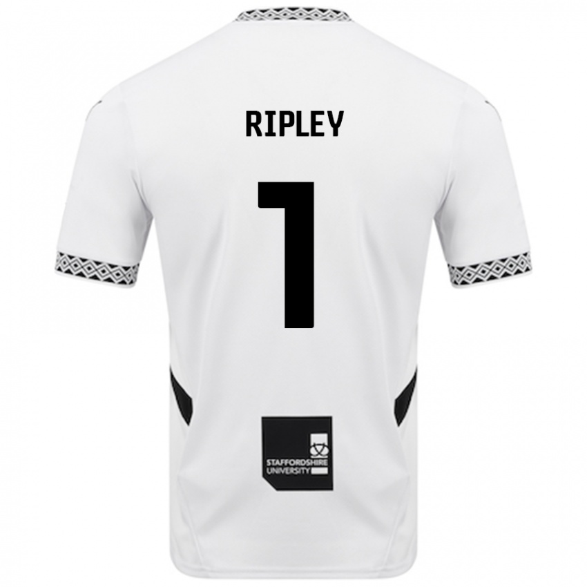 Niño Camiseta Connor Ripley #1 Blanco 1ª Equipación 2024/25 La Camisa Perú