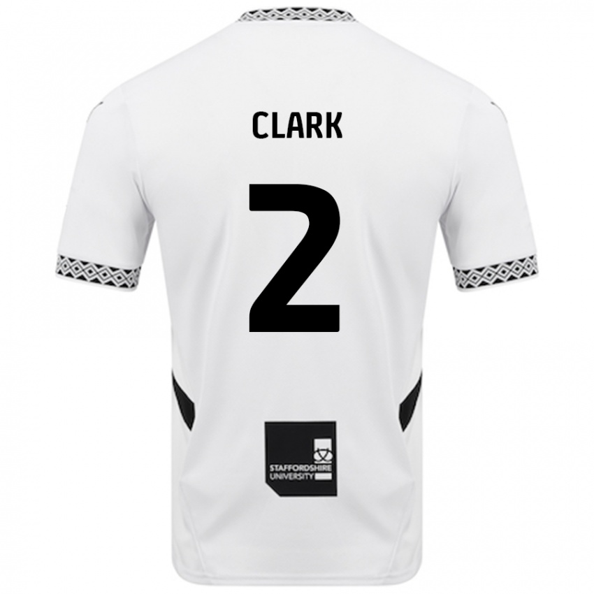 Niño Camiseta Mitch Clark #2 Blanco 1ª Equipación 2024/25 La Camisa Perú