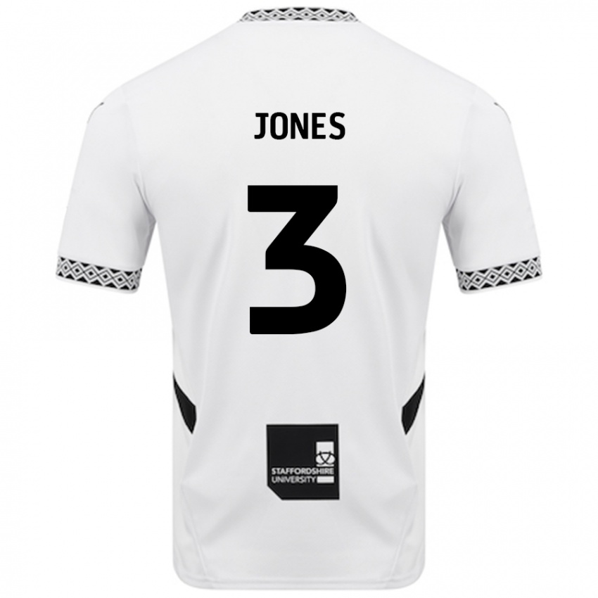 Niño Camiseta Dan Jones #3 Blanco 1ª Equipación 2024/25 La Camisa Perú