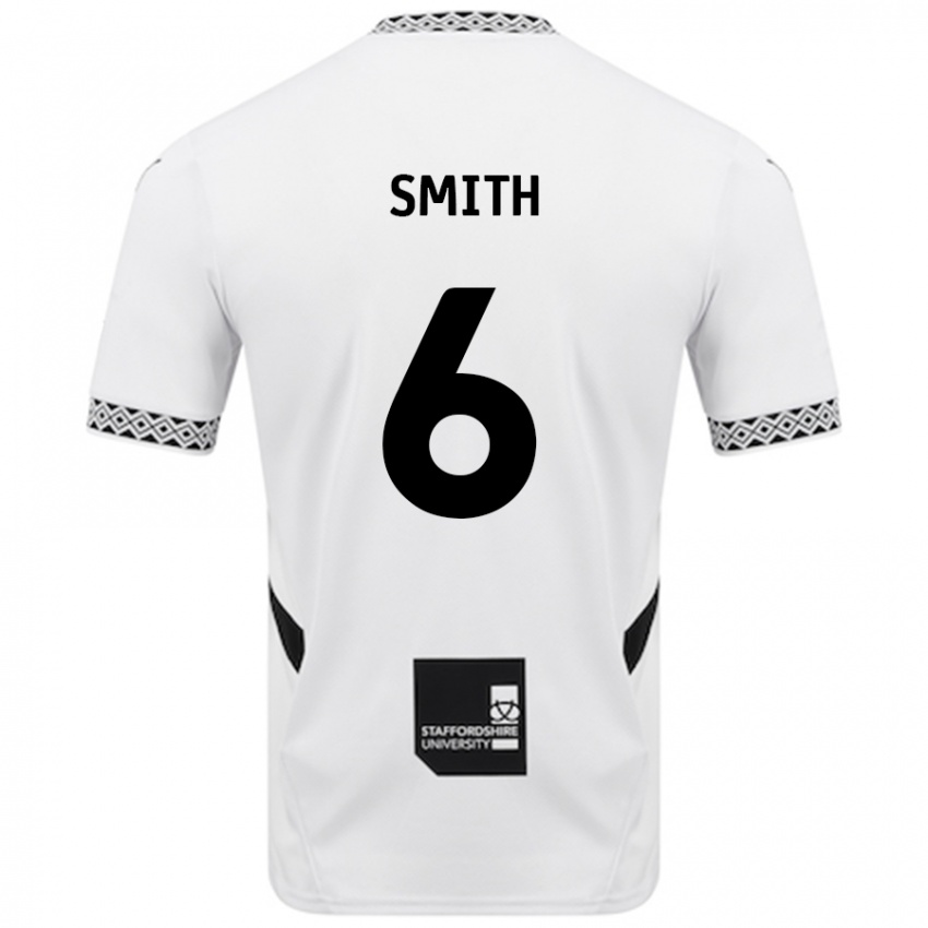 Niño Camiseta Nathan Smith #6 Blanco 1ª Equipación 2024/25 La Camisa Perú