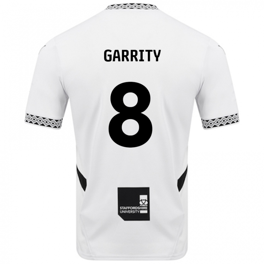 Niño Camiseta Ben Garrity #8 Blanco 1ª Equipación 2024/25 La Camisa Perú