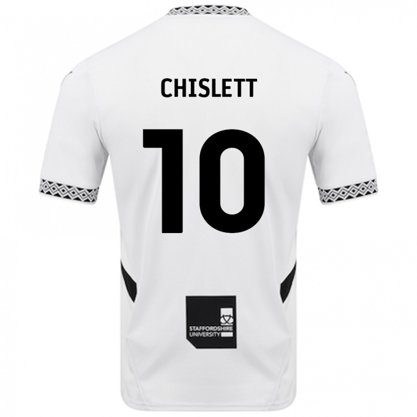 Niño Camiseta Ethan Chislett #10 Blanco 1ª Equipación 2024/25 La Camisa Perú