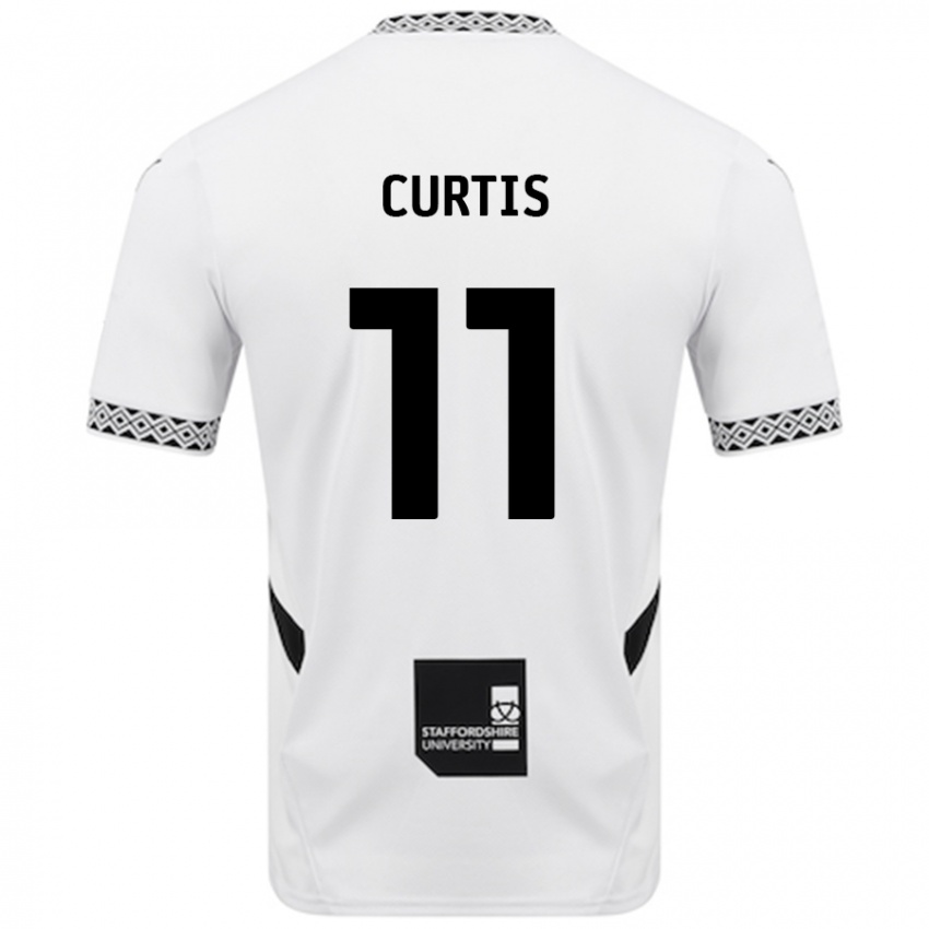 Niño Camiseta Ronan Curtis #11 Blanco 1ª Equipación 2024/25 La Camisa Perú