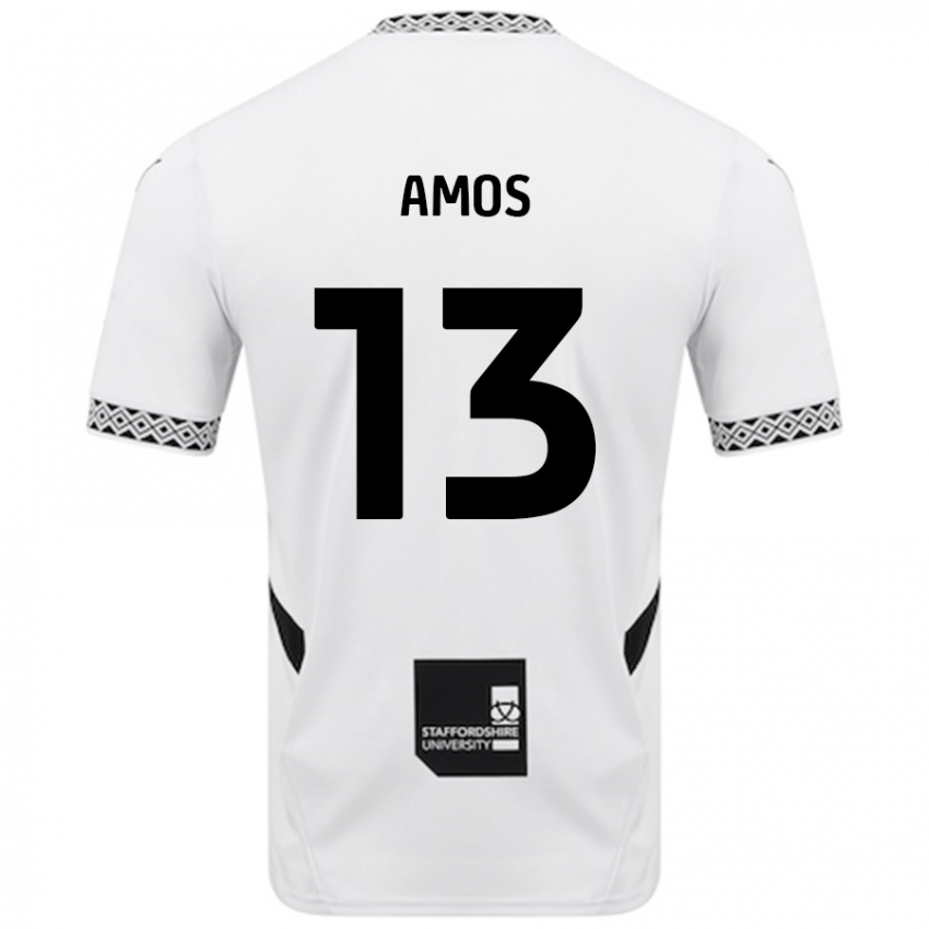 Niño Camiseta Ben Amos #13 Blanco 1ª Equipación 2024/25 La Camisa Perú