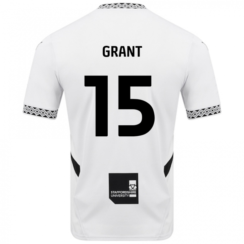 Niño Camiseta Conor Grant #15 Blanco 1ª Equipación 2024/25 La Camisa Perú