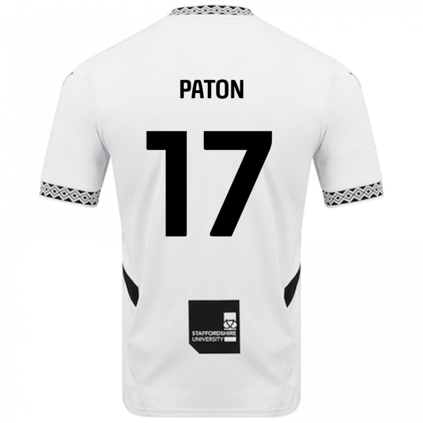 Niño Camiseta Ruari Paton #17 Blanco 1ª Equipación 2024/25 La Camisa Perú