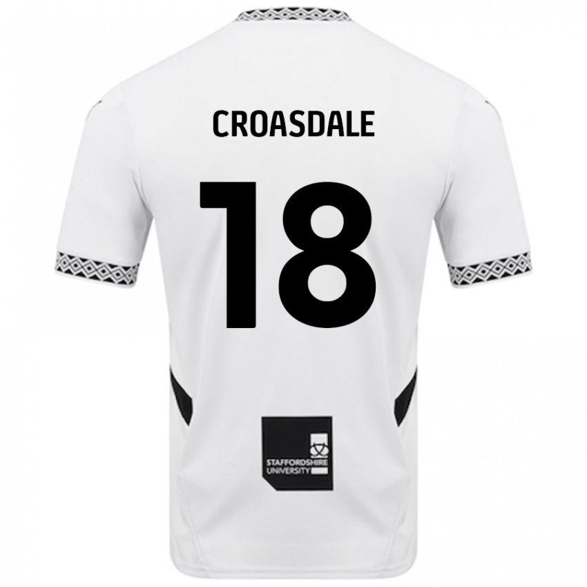 Niño Camiseta Ryan Croasdale #18 Blanco 1ª Equipación 2024/25 La Camisa Perú