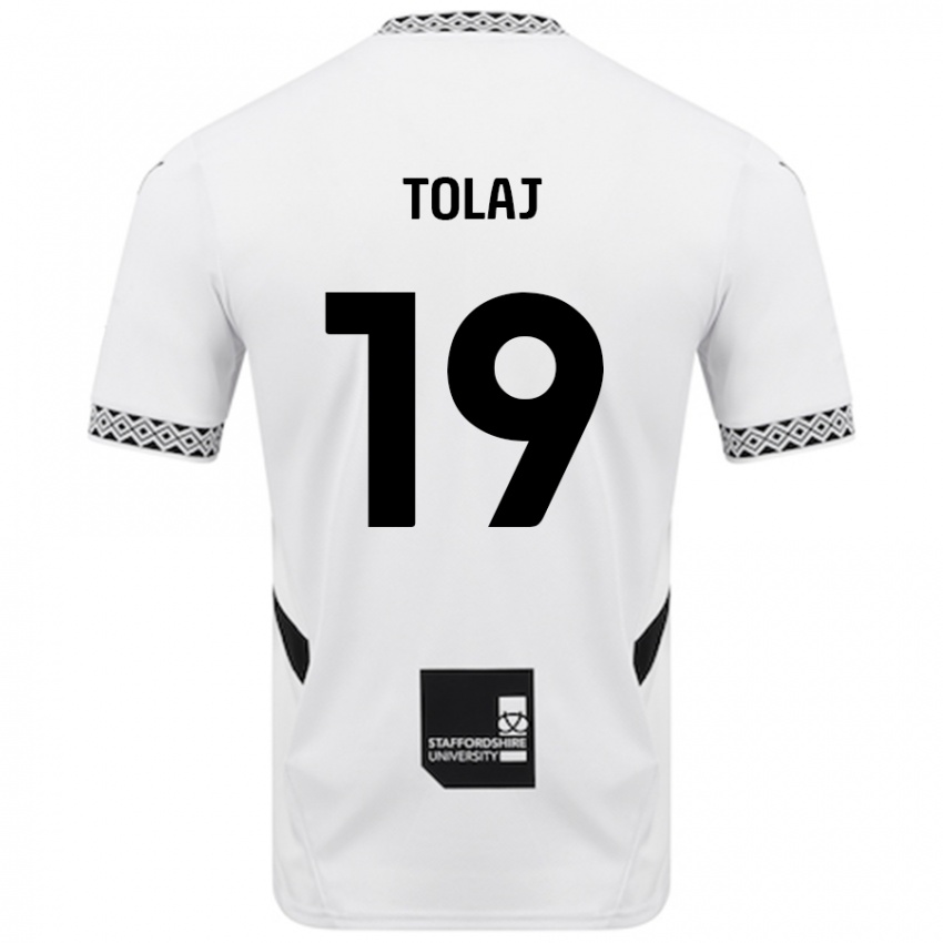 Niño Camiseta Lorent Tolaj #19 Blanco 1ª Equipación 2024/25 La Camisa Perú