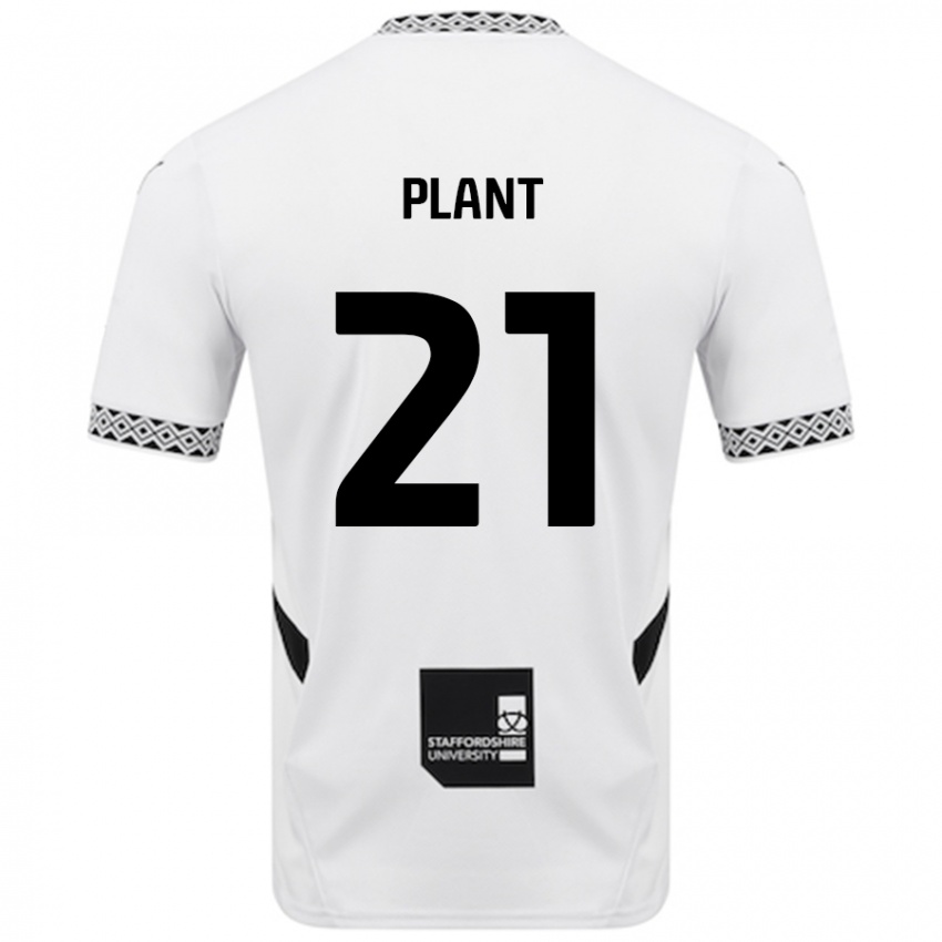 Niño Camiseta James Plant #21 Blanco 1ª Equipación 2024/25 La Camisa Perú