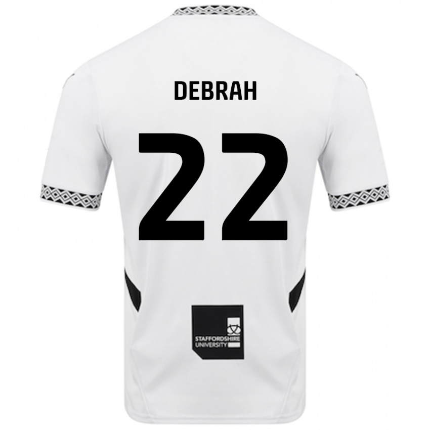 Niño Camiseta Jesse Debrah #22 Blanco 1ª Equipación 2024/25 La Camisa Perú