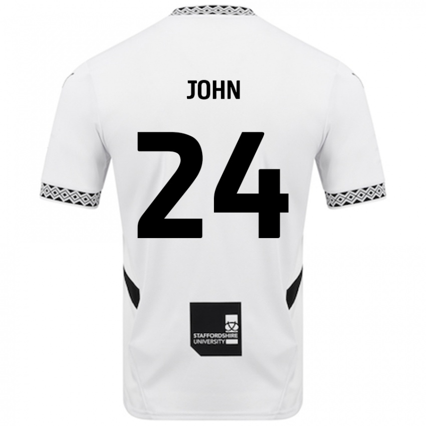 Niño Camiseta Kyle John #24 Blanco 1ª Equipación 2024/25 La Camisa Perú