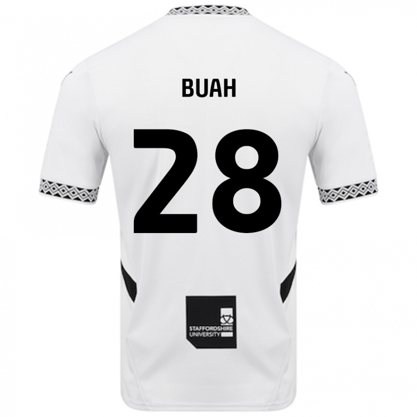 Niño Camiseta Andrew Buah #28 Blanco 1ª Equipación 2024/25 La Camisa Perú