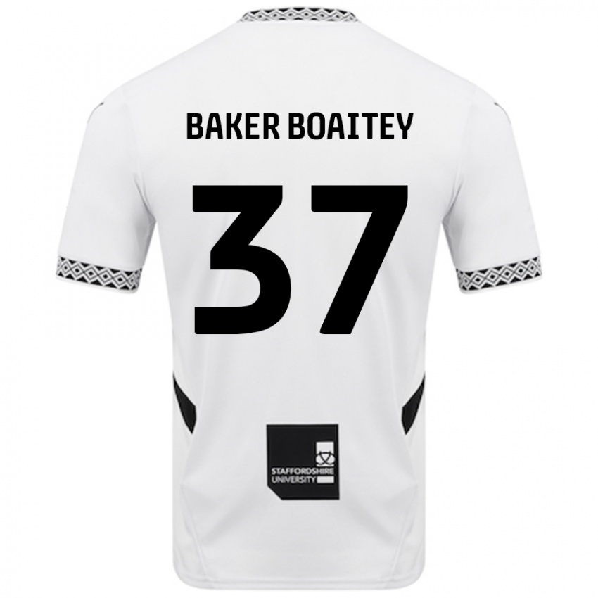 Niño Camiseta Benicio Baker-Boaitey #37 Blanco 1ª Equipación 2024/25 La Camisa Perú