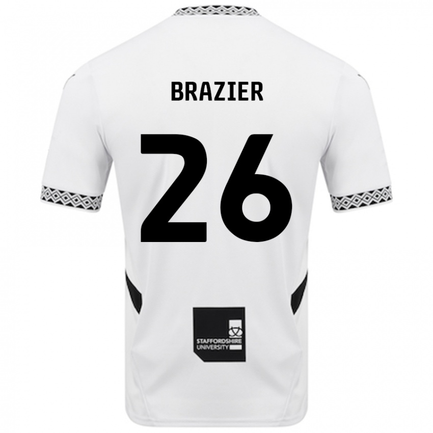 Niño Camiseta Liam Brazier #26 Blanco 1ª Equipación 2024/25 La Camisa Perú