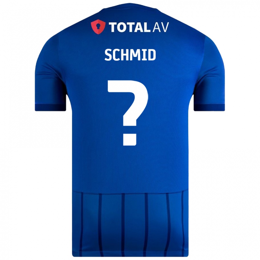 Niño Camiseta Nicolas Schmid #0 Azul 1ª Equipación 2024/25 La Camisa Perú