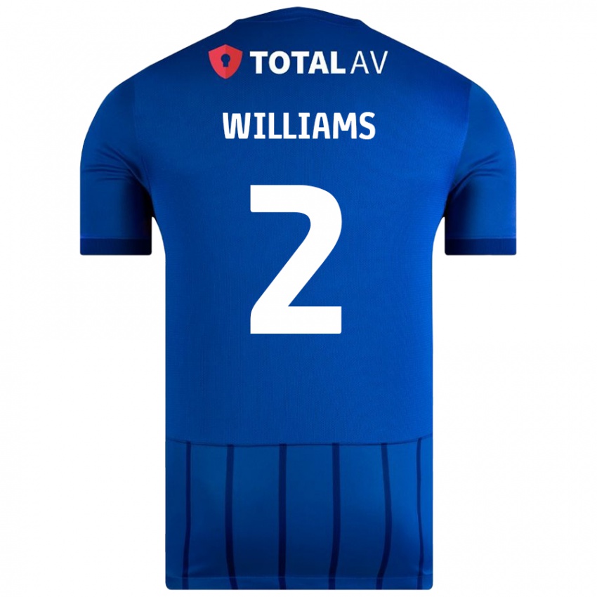 Niño Camiseta Jordan Williams #2 Azul 1ª Equipación 2024/25 La Camisa Perú