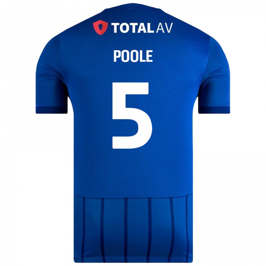 Niño Camiseta Regan Poole #5 Azul 1ª Equipación 2024/25 La Camisa Perú