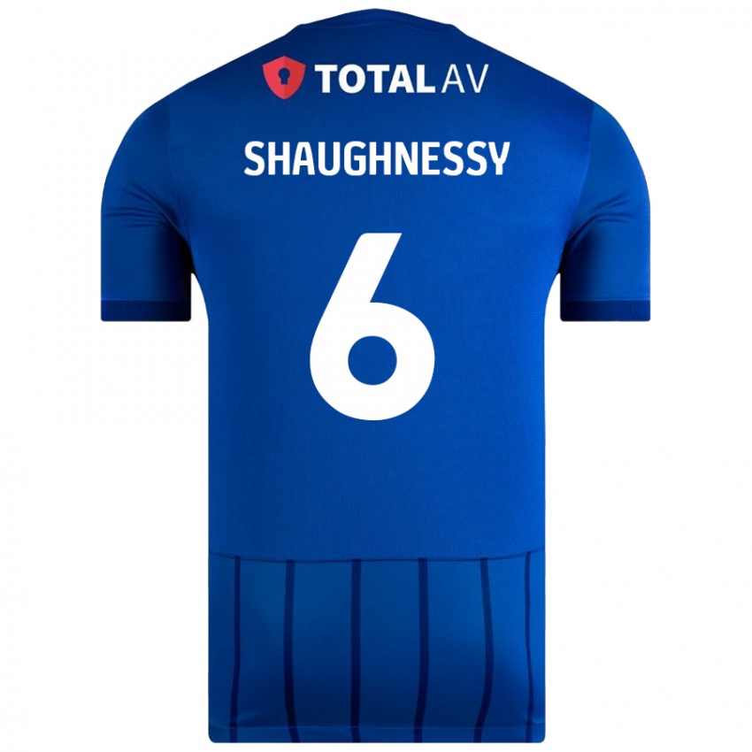 Niño Camiseta Conor Shaughnessy #6 Azul 1ª Equipación 2024/25 La Camisa Perú