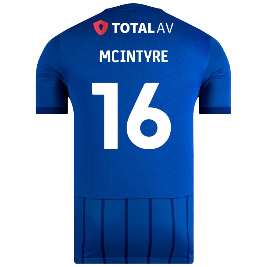 Niño Camiseta Tom Mcintyre #16 Azul 1ª Equipación 2024/25 La Camisa Perú