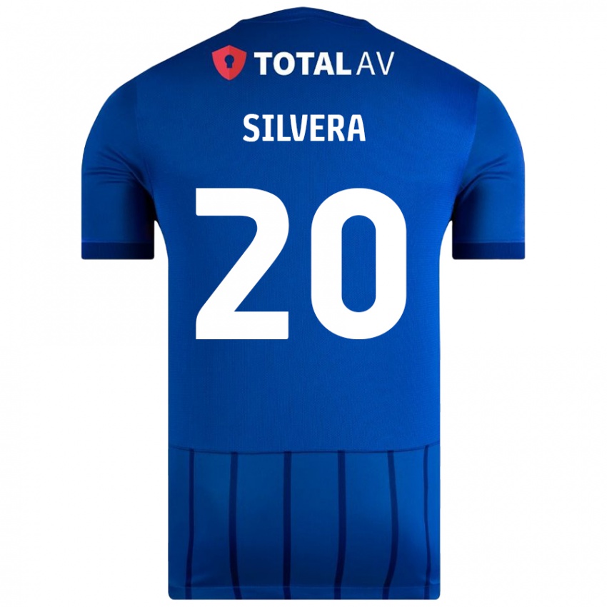 Niño Camiseta Sam Silvera #20 Azul 1ª Equipación 2024/25 La Camisa Perú