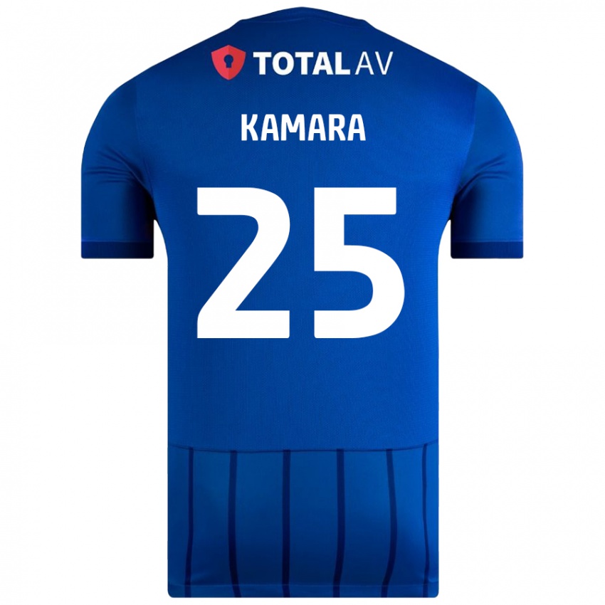 Niño Camiseta Abdoulaye Kamara #25 Azul 1ª Equipación 2024/25 La Camisa Perú