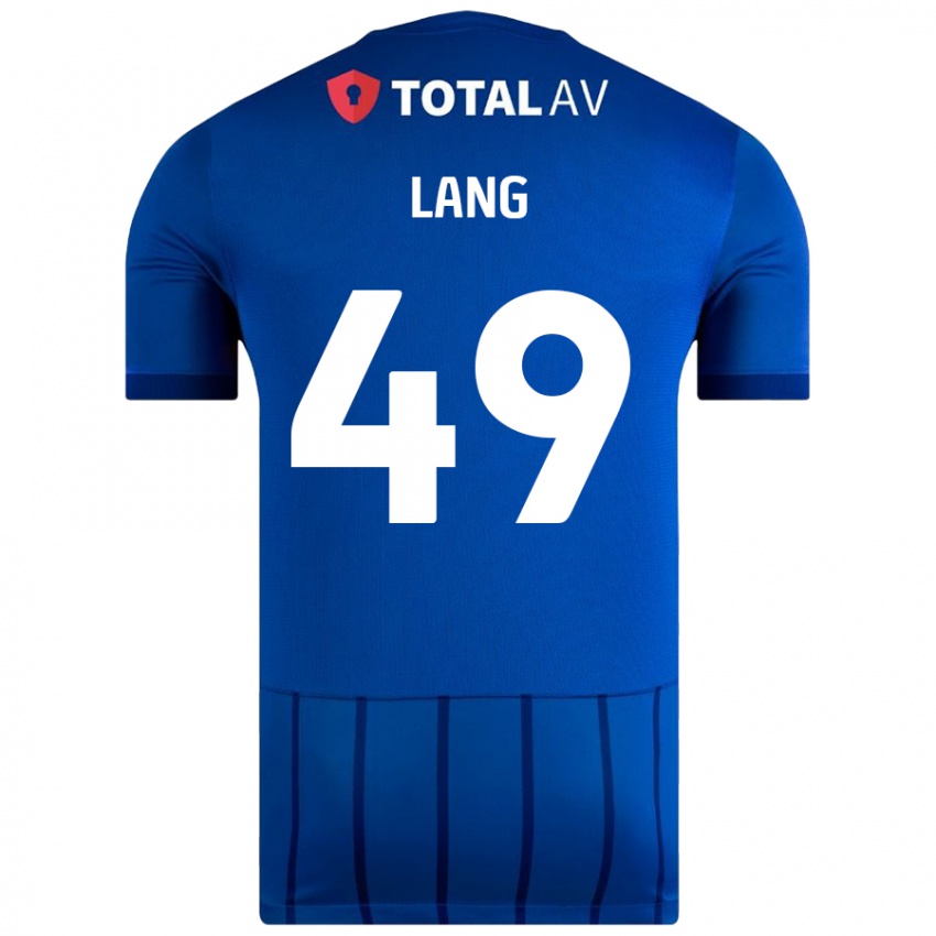 Niño Camiseta Callum Lang #49 Azul 1ª Equipación 2024/25 La Camisa Perú