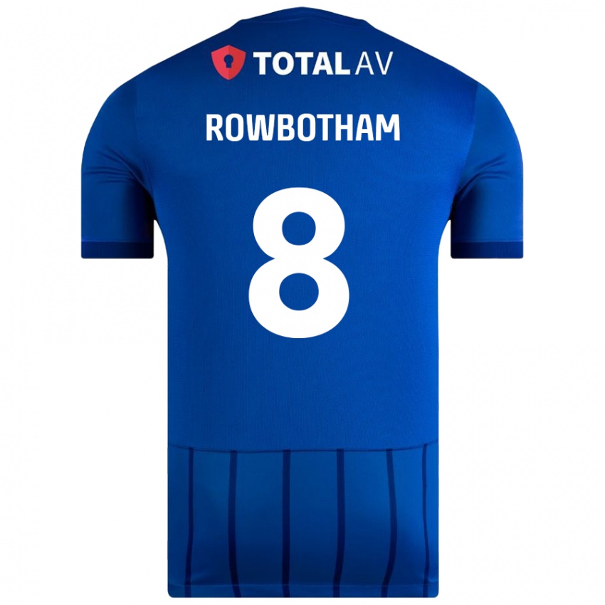 Niño Camiseta Ava Rowbotham #8 Azul 1ª Equipación 2024/25 La Camisa Perú