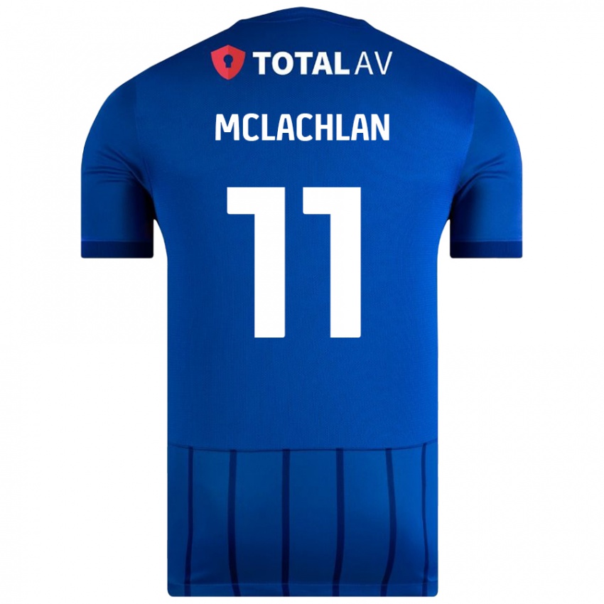 Niño Camiseta Daisy Mclachlan #11 Azul 1ª Equipación 2024/25 La Camisa Perú