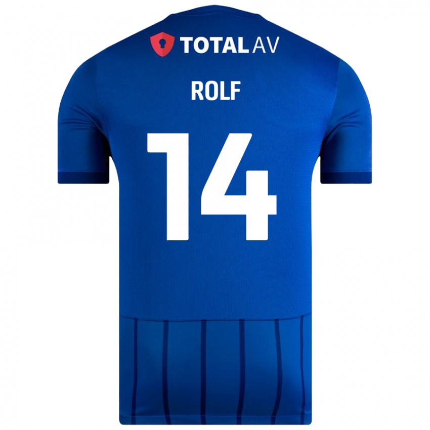 Niño Camiseta Annie Rolf #14 Azul 1ª Equipación 2024/25 La Camisa Perú