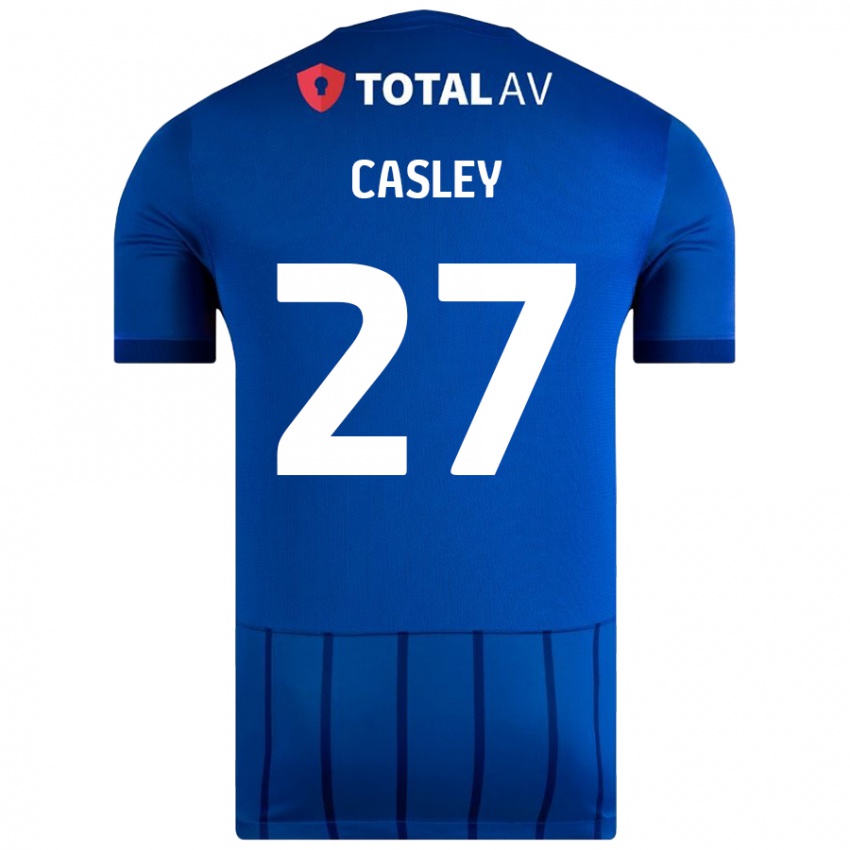 Niño Camiseta Riva Casley #27 Azul 1ª Equipación 2024/25 La Camisa Perú