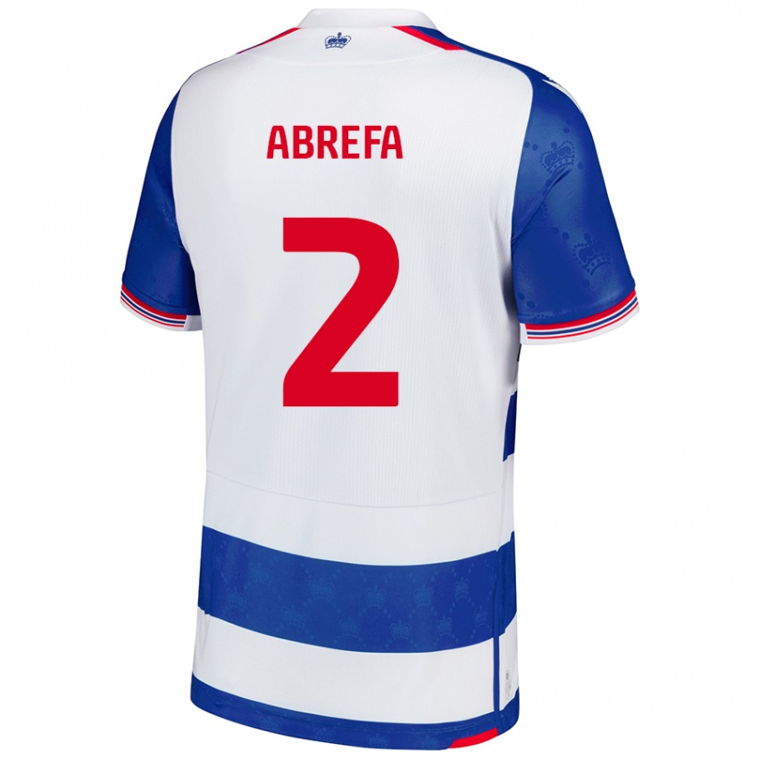 Niño Camiseta Kelvin Abrefa #2 Azul Blanco 1ª Equipación 2024/25 La Camisa Perú