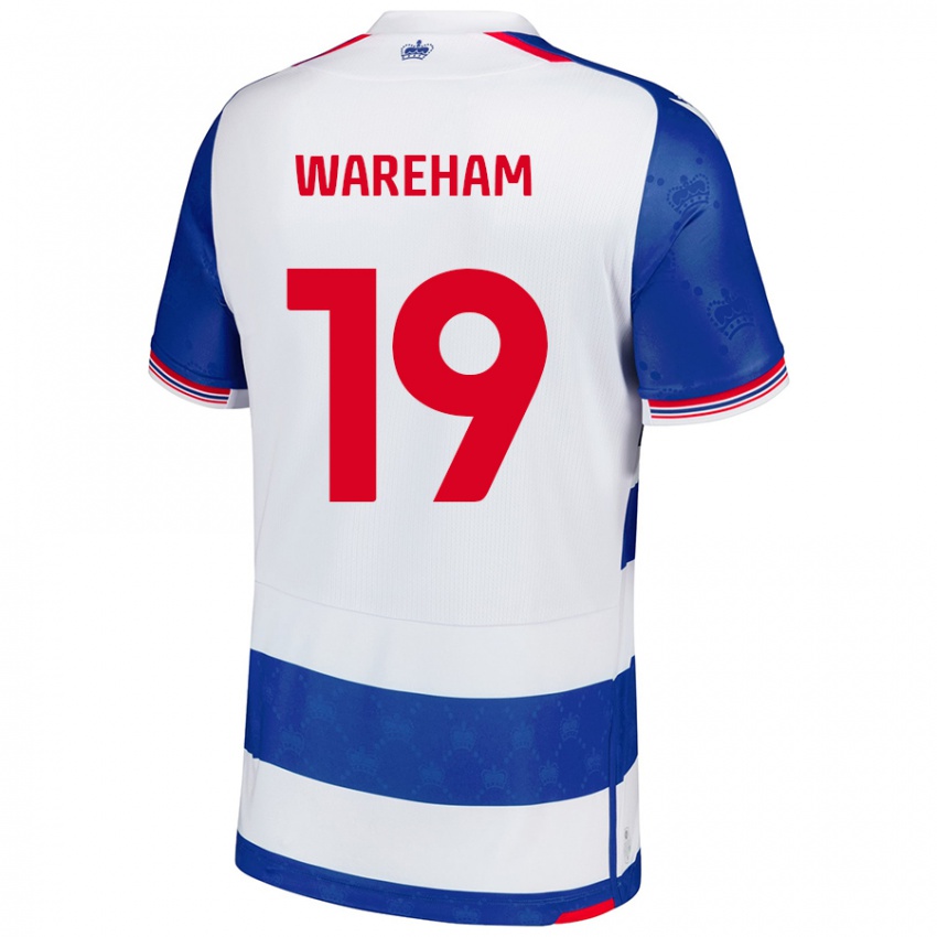 Niño Camiseta Jayden Wareham #19 Azul Blanco 1ª Equipación 2024/25 La Camisa Perú