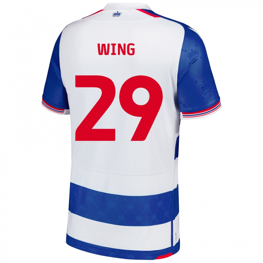 Niño Camiseta Lewis Wing #29 Azul Blanco 1ª Equipación 2024/25 La Camisa Perú