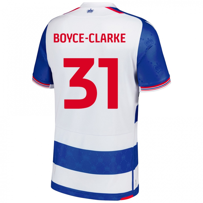 Niño Camiseta Coniah Boyce-Clarke #31 Azul Blanco 1ª Equipación 2024/25 La Camisa Perú