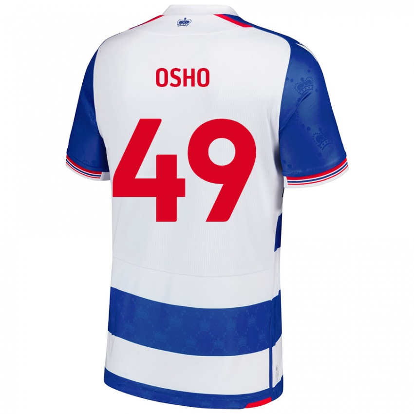 Niño Camiseta Emmanuel Osho #49 Azul Blanco 1ª Equipación 2024/25 La Camisa Perú