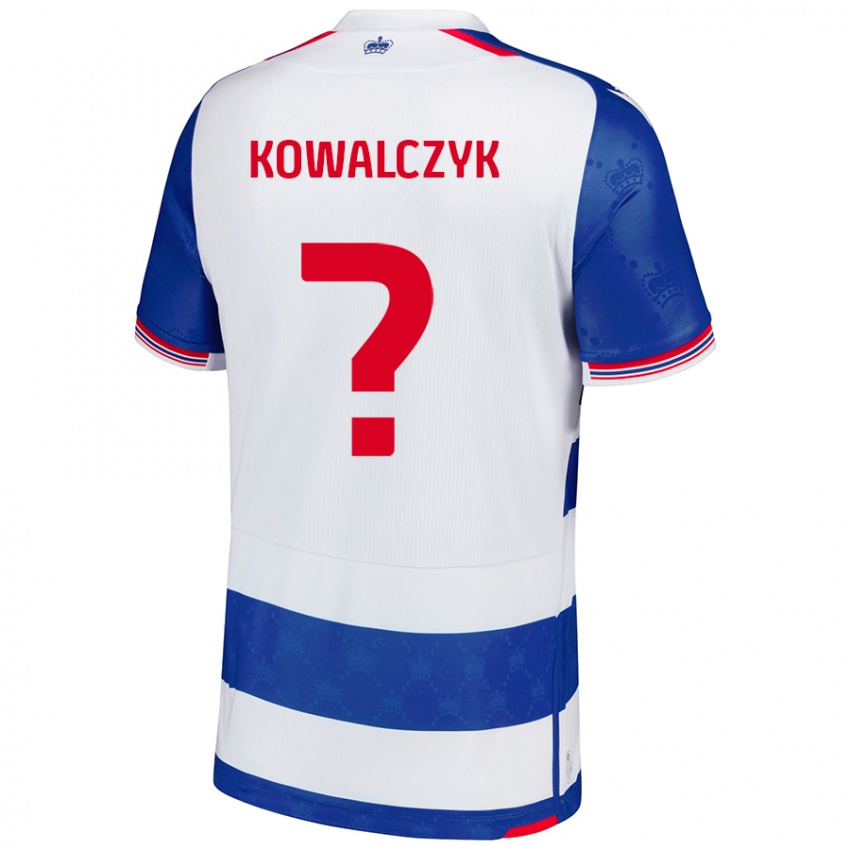 Niño Camiseta Kacper Kowalczyk #0 Azul Blanco 1ª Equipación 2024/25 La Camisa Perú