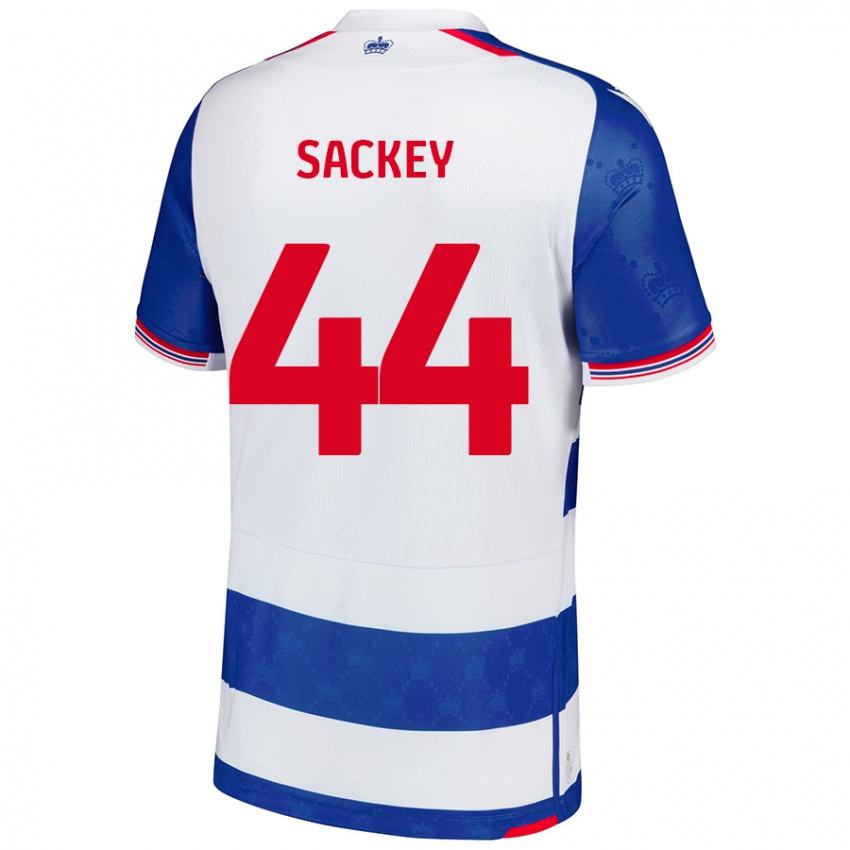 Niño Camiseta Tyler Sackey #44 Azul Blanco 1ª Equipación 2024/25 La Camisa Perú