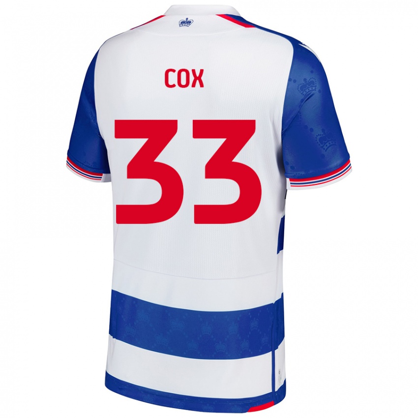 Niño Camiseta Bella Cox #33 Azul Blanco 1ª Equipación 2024/25 La Camisa Perú