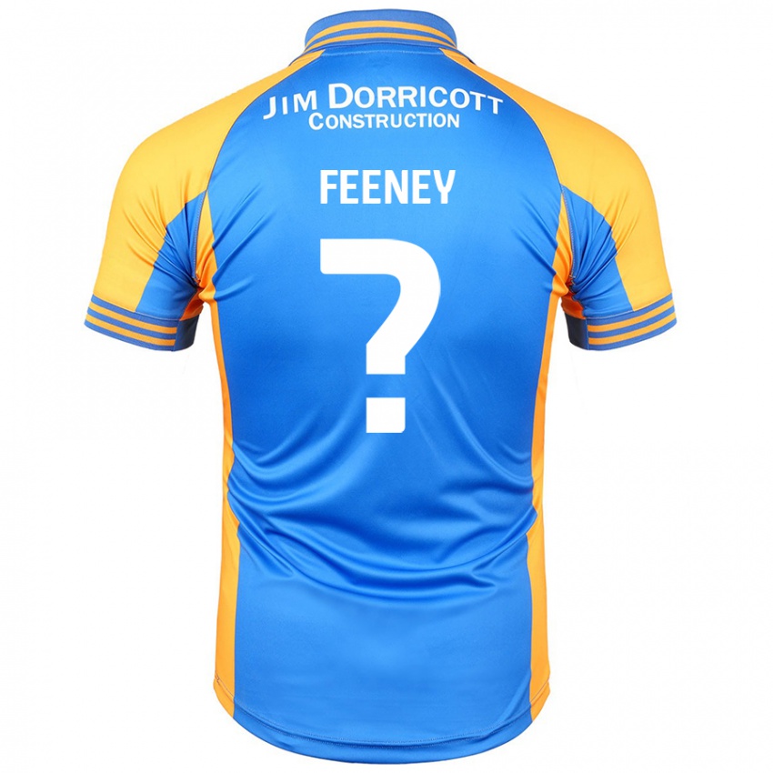 Niño Camiseta Josh Feeney #0 Azul Ámbar 1ª Equipación 2024/25 La Camisa Perú