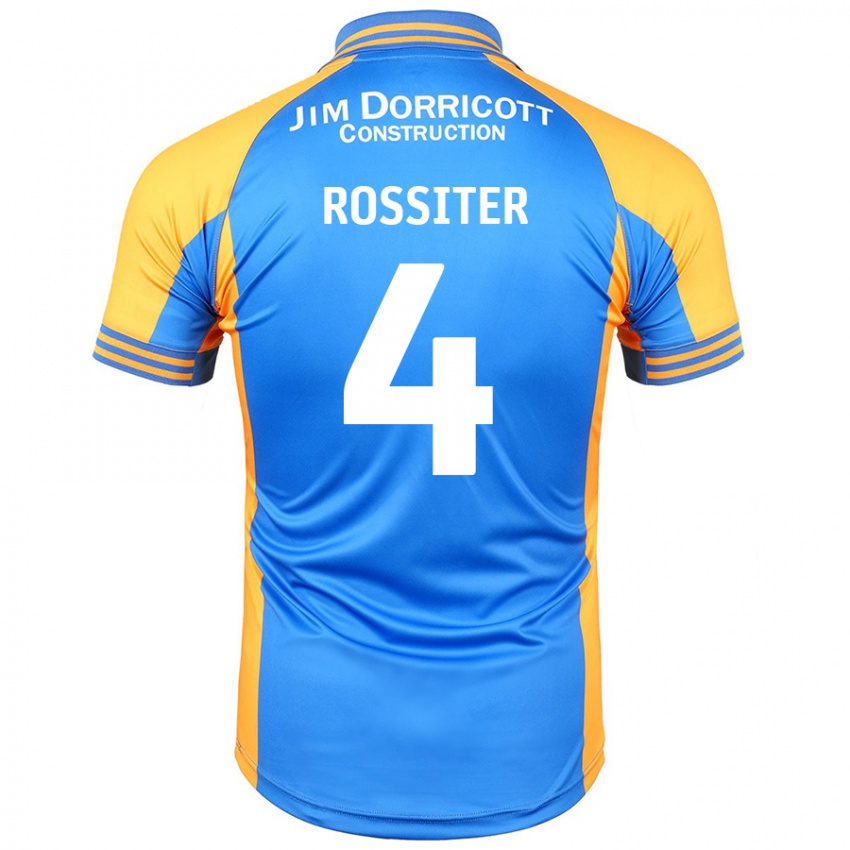 Niño Camiseta Jordan Rossiter #4 Azul Ámbar 1ª Equipación 2024/25 La Camisa Perú