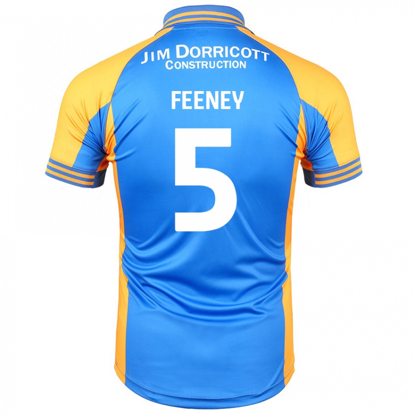 Niño Camiseta Morgan Feeney #5 Azul Ámbar 1ª Equipación 2024/25 La Camisa Perú