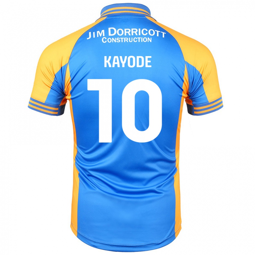 Niño Camiseta Joshua Kayode #10 Azul Ámbar 1ª Equipación 2024/25 La Camisa Perú