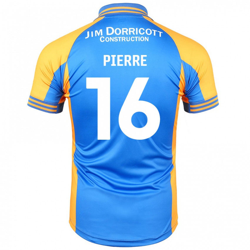 Niño Camiseta Aaron Pierre #16 Azul Ámbar 1ª Equipación 2024/25 La Camisa Perú