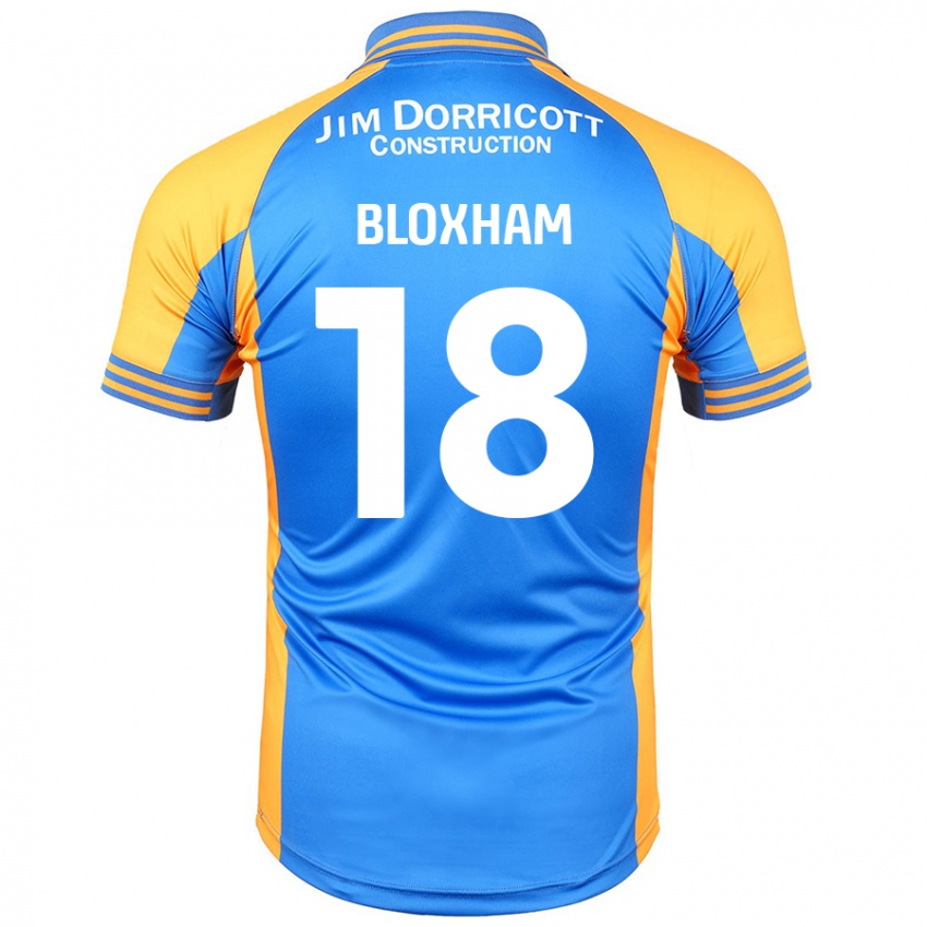 Niño Camiseta Tom Bloxham #18 Azul Ámbar 1ª Equipación 2024/25 La Camisa Perú