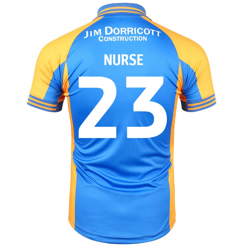 Niño Camiseta George Nurse #23 Azul Ámbar 1ª Equipación 2024/25 La Camisa Perú