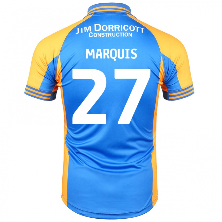 Niño Camiseta John Marquis #27 Azul Ámbar 1ª Equipación 2024/25 La Camisa Perú