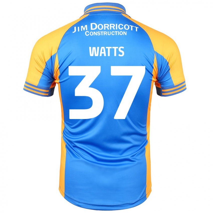 Niño Camiseta Harvey Watts #37 Azul Ámbar 1ª Equipación 2024/25 La Camisa Perú