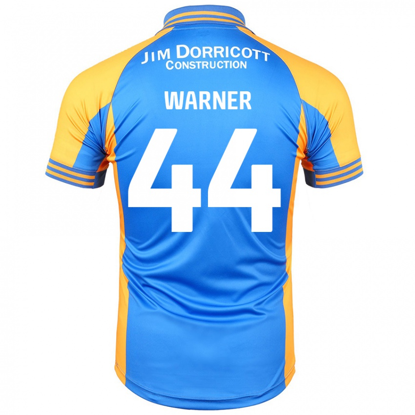 Niño Camiseta James Warner #44 Azul Ámbar 1ª Equipación 2024/25 La Camisa Perú